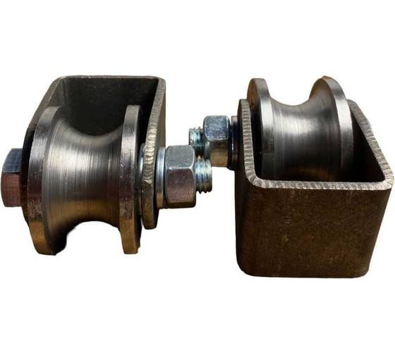 Ролик 23 Болта d50 мм на платформе под трубу 10*10, металл, Р3510 2 шт. 22260