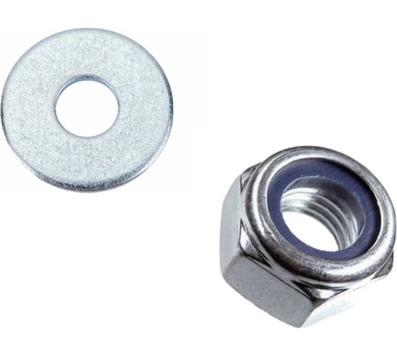 Набор 23 Болта Стоп гайки DIN985 +шайбы DIN9021 М5 оцинкованные (по 50 шт) А1С000050030507/А27000500030507ф50
