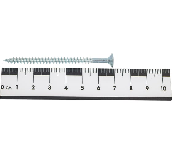 Шуруп для дерева Bohrer 4,5x70, универ., белый, 250 шт. SWZ-4,5х70-250