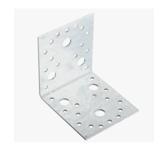 Крепежный уголок ARNO INDUSTRIES 105х105х90 5 шт, для соединения и усиления деревянных конструкций сталь оцинкованный AJJ010590232099