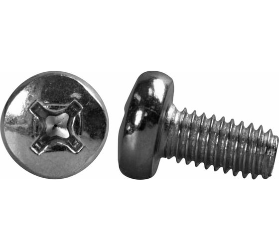 Винт ARNO INDUSTRIES 6х25 20 шт, с полукруглой головкой DIN 7985 для крепления и сборки конструкций сталь оцинкованное покрытие AB1000602533299