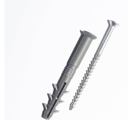 Дюбель ARNO INDUSTRIES 6х60 125 шт, с шурупом для крепления в бетоне и кирпиче шуруп с потайной головкой AG1100606060G99