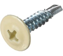 Саморез ARNO INDUSTRIES 4,2х25 1кг, с прессшайбой со сверлом для крепления листового металла  RAL1014 бежевый AB350420251BX98