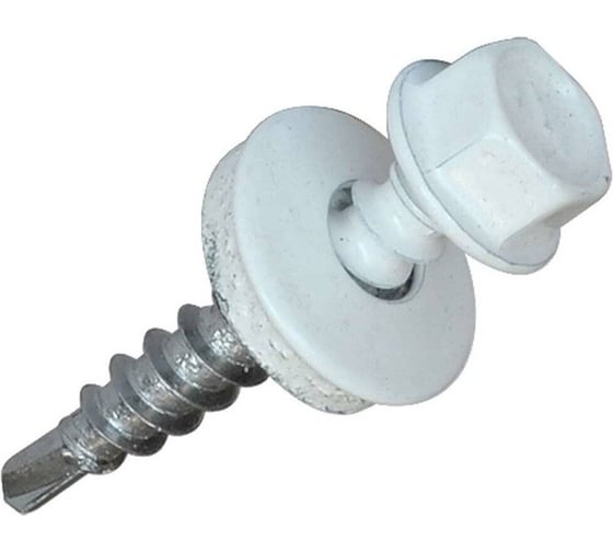 Саморез ARNO INDUSTRIES кровельный 8х28/29 70 шт, для крепления кровельных материалов 4, цвет RAL 9003 сигнальный белый AB5304802993Ж07