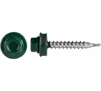 Саморез ARNO INDUSTRIES кровельный 4,8х35 1кг, для крепления профнастила и металлочерепицы RAL6005 зеленый мох окрашенный AB5304803565A0Ф