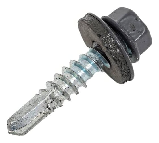 Саморез ARNO INDUSTRIES кровельный 5,5х25 1кг, для крепления кровельных материалов  RAL7024 графитово-серый цветное покрытие AB530550257JN0Ф