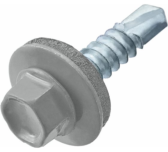 Саморез ARNO INDUSTRIES кровельный 8х29 70 шт, для крепления кровельных материалов 4, RAL7004 сигнальный серый AB5304802974298