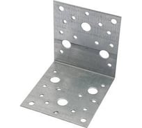 Уголок крепежный ARNO INDUSTRIES 60х60х60 мм 10 шт, равносторонний для соединения и усиления деревянных конструкций сталь оцинкованный AJR060060234099