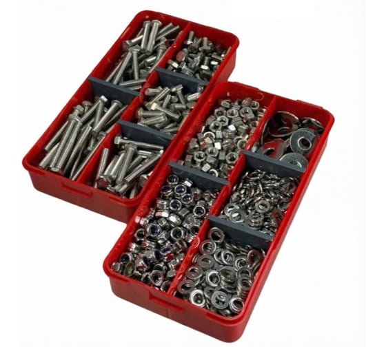 Набор органайзеров 23 Болта 2 в 1 болты гайки шайбы (М6) № 20 1000131/1000197