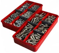 Набор органайзеров 23 Болта 2 в 1 винты гайки шайбы (М6) № 28 1000095/1000197