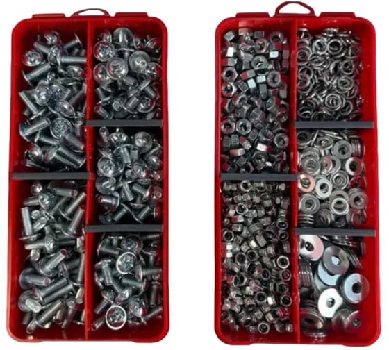 Набор органайзеров 23 Болта 2 в 1 винты гайки шайбы (М8) № 33 1000076/1000198