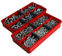 Набор органайзеров 23 Болта 2 в 1 винты гайки шайбы (М6) № 21 1000039/1000197