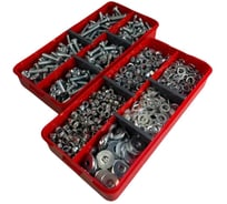 Набор органайзеров 23 Болта 2 в 1 винты гайки шайбы (М6) № 20 1000086/1000197