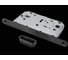 Защелка сантехническая магнитная TIXX LBM 5096 pl Black с пластиковой ответной планкой черный TIXX LBM 5096 pl Black 1