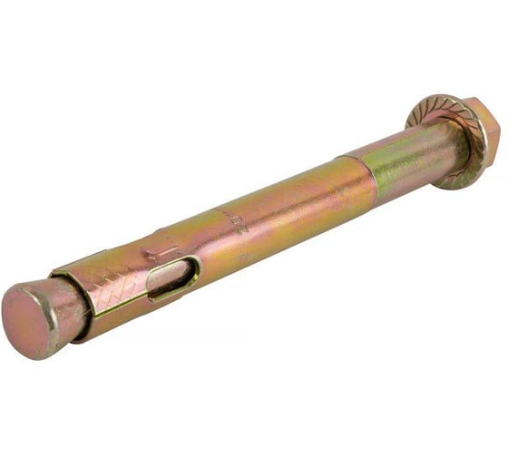 Анкерный болт ARNO INDUSTRIES с гайкой для крепления конструкций к бетону и кирпичу диаметр 12 мм 10 шт.. длина 60 мм AE1001206062A0Ф