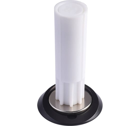 Ограничитель дверной напольный РЕНЦ INDS Magn ST Black черный