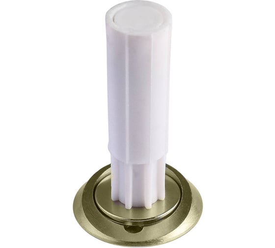 Ограничитель дверной напольный РЕНЦ INDS Magn ST SSG скрытого монтажа, магнитный, золото матовое сатинированное