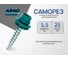 Кровельный саморез ARNO INDUSTRIES 5,5х25 1кг для крепления кровельных материалов цвет RAL5021 морская волна AB530550255KD98 3