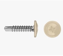 Саморез ARNO INDUSTRIES 4,2х19 мм 1кг.. с прессшайбой со сверлом для крепления листового металла  RAL1014 бежевый AB350420191B907