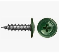 Саморез ARNO INDUSTRIES 4,2х13 мм 1кг.. с прессшайбой острый для крепления листового металла и профиля  RAL6005 зеленый AB3704201365A98