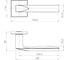 Ручка раздельная Fuaro K.ZL52.AZIMUT SSC-16 сатинированный хром 60737 2