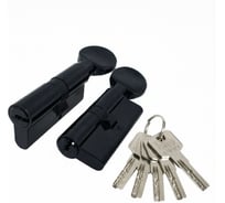 Цилиндровый механизм Punto Z3002Knob120(55+10+55) с вертушкой BL черный 63949