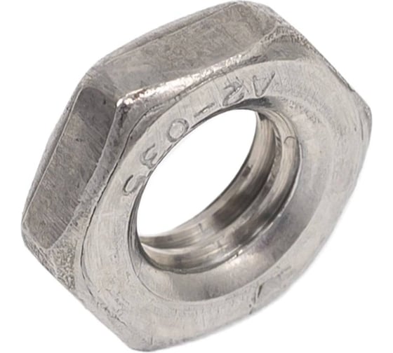 Гайка ARNO INDUSTRIES низкая М6 15 шт, для фиксации и контровки резьбовых соединений DIN 439 оцинкованная сталь A2F000060030H0Ф