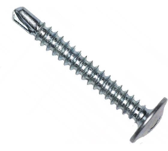 Саморез Саморезик ПРОМ 4,2х75 по металлу полусфера с пресс-шайбой, оцинк., сверло (~15 кг) SWPSHS- 4,2х75