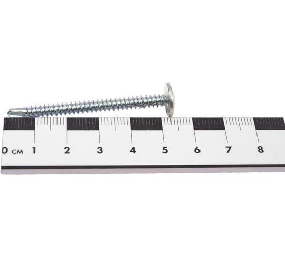 Саморез Саморезик ПРОМ 4,2х51 по металлу полусфера с пресс-шайбой, оцинк., сверло (~15 кг) SWPSHS-4,2х51