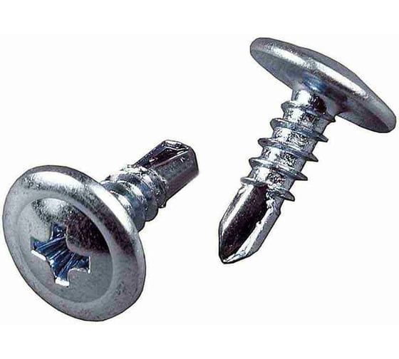 Саморез Саморезик ПРОМ 4,2х32 по металлу полусфера с пресс-шайбой, оцинк., сверло (~15 кг) SWPSHS-4,2х32