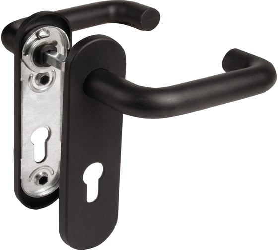 Ручка дверная Fuaro FP.DH172.0433 NE (B2B) (9x140) с пружиной BL-24 черный 58841