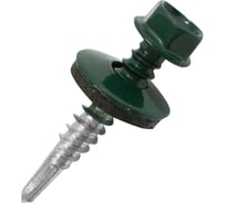 Саморез кровельный Стройметиз 4,8х28(29) RAL 6005 (зелёный мох) (уп.300 шт) контейнер 2182810300