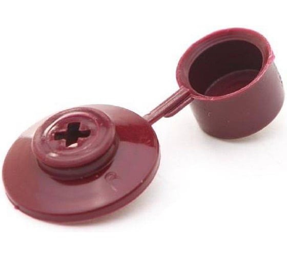 Шайба кровельная с колпачком Росдюбель (бордо) (250 шт) арт. 16-0530