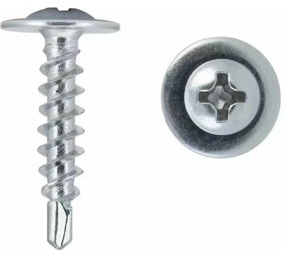 Саморез Стройметиз металл-металл 4,2х16 прессшайба сверло цинк (уп.1300 шт) контейнер 206006101300