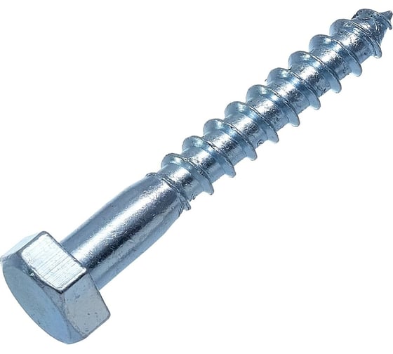 Шуруп сантехнический Стройметиз 8х120 DIN 571 цинк (уп.20 шт) контейнер 2170721020
