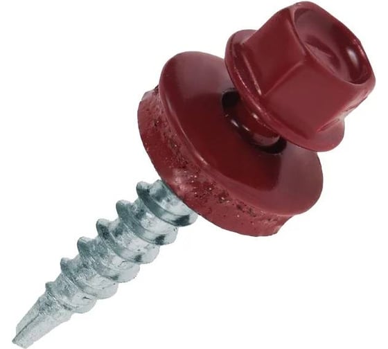 Саморез кровельный Стройметиз 4,8х51 RAL 3005 (винно-красный) (уп.180 шт) контейнер 2145110180
