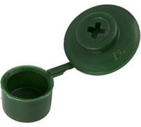 Шайба кровельная с колпачком Росдюбель (зеленая) (250 шт) арт. 16-0536
