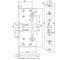 Корпус врезного замка c защёлкой Fuaro FP.C-65.72-0432 (B2B) 47427 2
