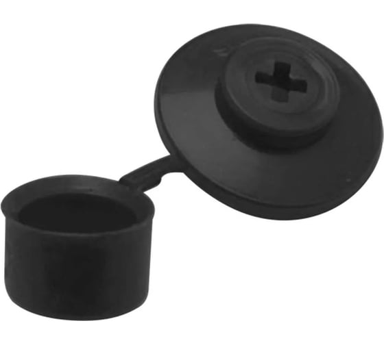 Шайба кровельная с колпачком Росдюбель (черная) (250 шт) арт. 16-0502