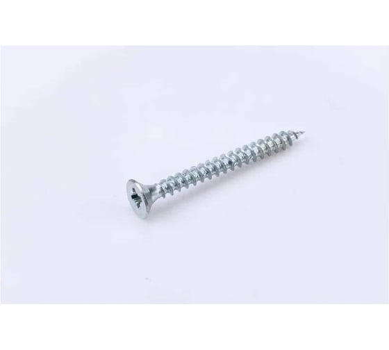 Саморез универсальный Стройметиз 5,0х100 потай бел.цинк (уп.130 шт) контейнер 21504410130 1