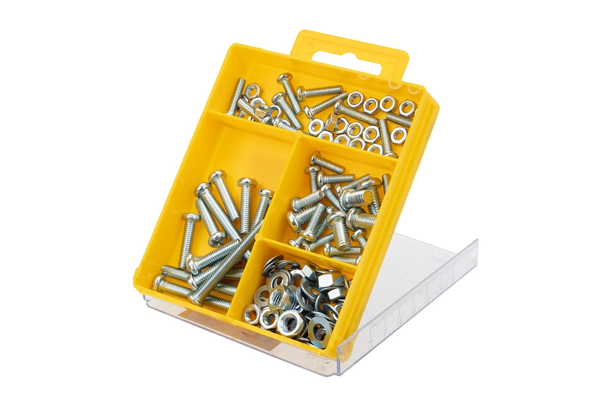 Набор винтов, гаек и шайб kranz 132 шт. KR-01-3101-09 - выгодная цена ...
