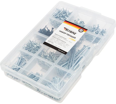 Набор гвоздей KRANZ 1260 шт. KR-01-3101-12