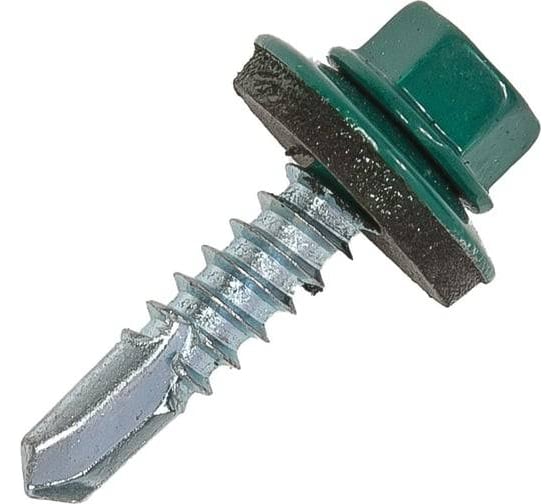 Саморез кровельный ARNO INDUSTRIES 4,8х35 1кг. для крепления кровельных материалов цвет RAL 6026 опаловый зеленый AB530480356P398