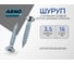 Шуруп ARNO INDUSTRIES 3,5х16 1кг с потайной головкой для крепления дерева желтое цинковое AB7103501668898 2