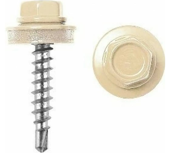 Саморез кровельный ARNO INDUSTRIES 5,5х19 1кг. для крепления кровельных материалов RAL1014 бежевый AB530550191BQ98