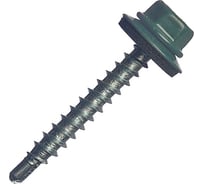 Кровельный саморез МЕТАЛЛСЕРВИС 4.8x35, RAL 6005, 200 шт. 1220568