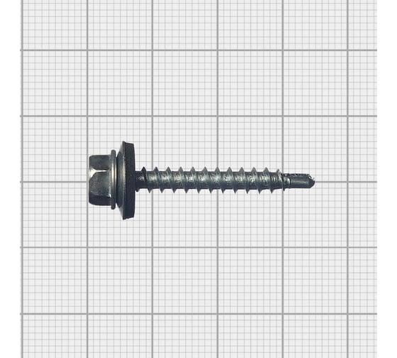 Кровельный саморез МЕТАЛЛСЕРВИС 4.8x35, цинк, 200 шт. 1220572