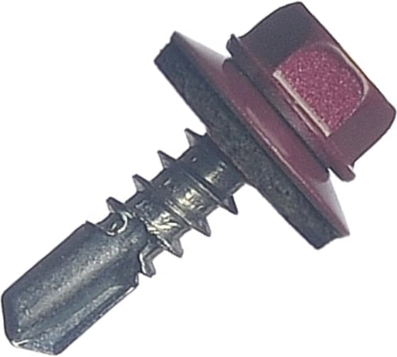 Кровельный саморез МЕТАЛЛСЕРВИС 5.5x19, RAL 3005, 100 шт. 1220589