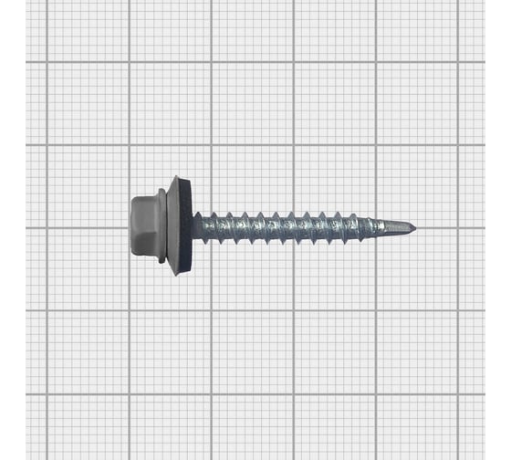 Кровельный саморез МЕТАЛЛСЕРВИС 4.8x35, RAL 7024, 200 шт. 1220569