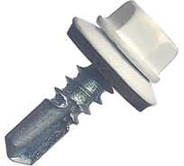 Кровельный саморез МЕТАЛЛСЕРВИС 5.5x19, RAL 9003, 100 шт. 1220598